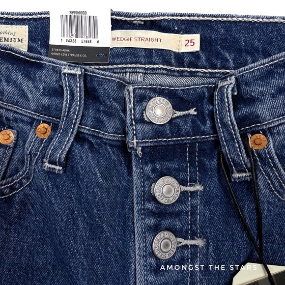 Levi's Wedgie Straight High Waisted Utility Jeans - Picture 13 of 16